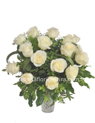 Bouquet di rose bianche o del colore da voi preferito
